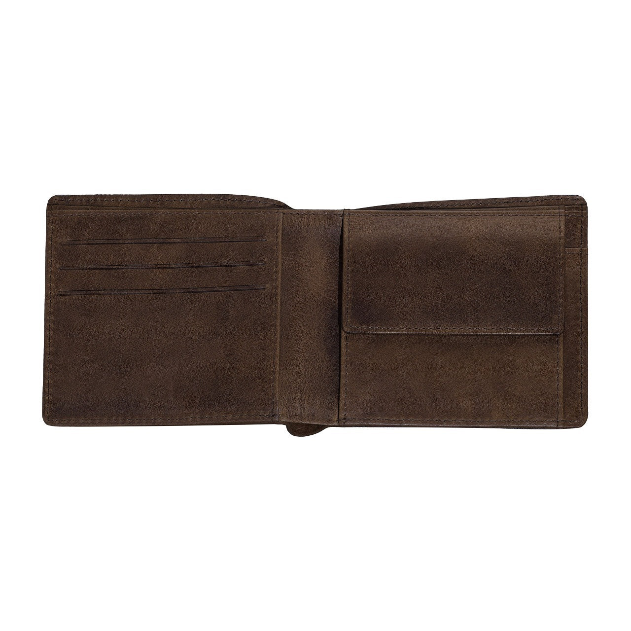 Mens Wallet Denim Blue Brown