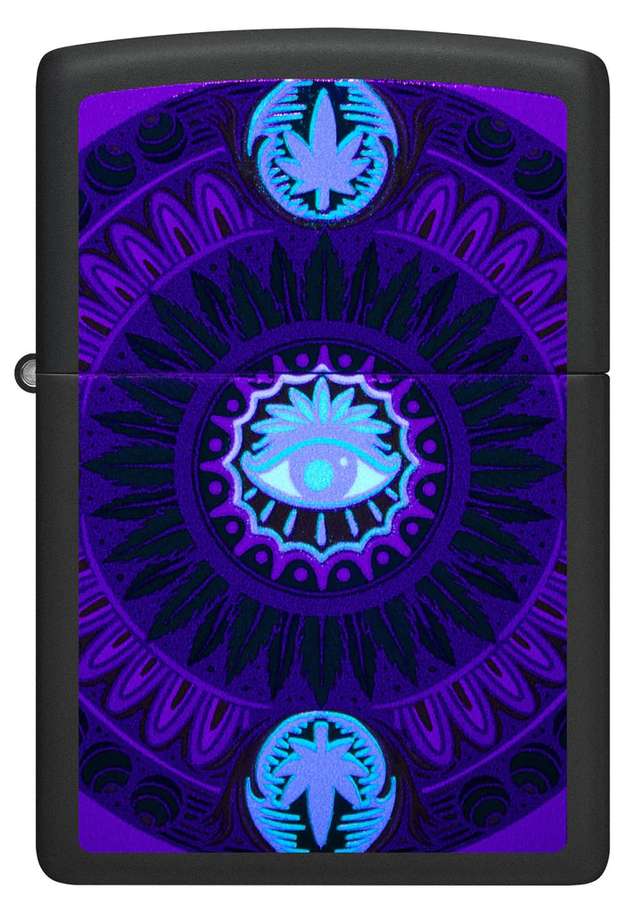 Cannabis Pattern Design Zippo