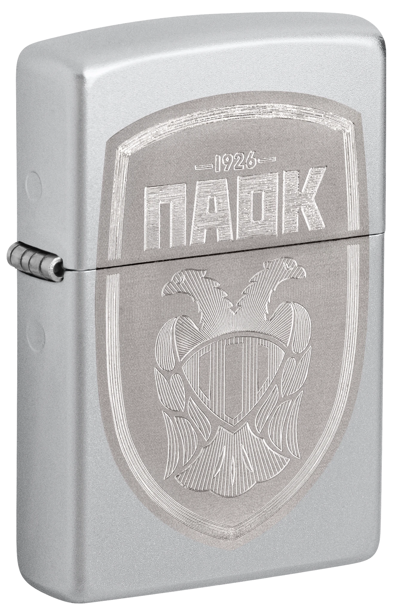 PAOK Sheild Laser Zippo