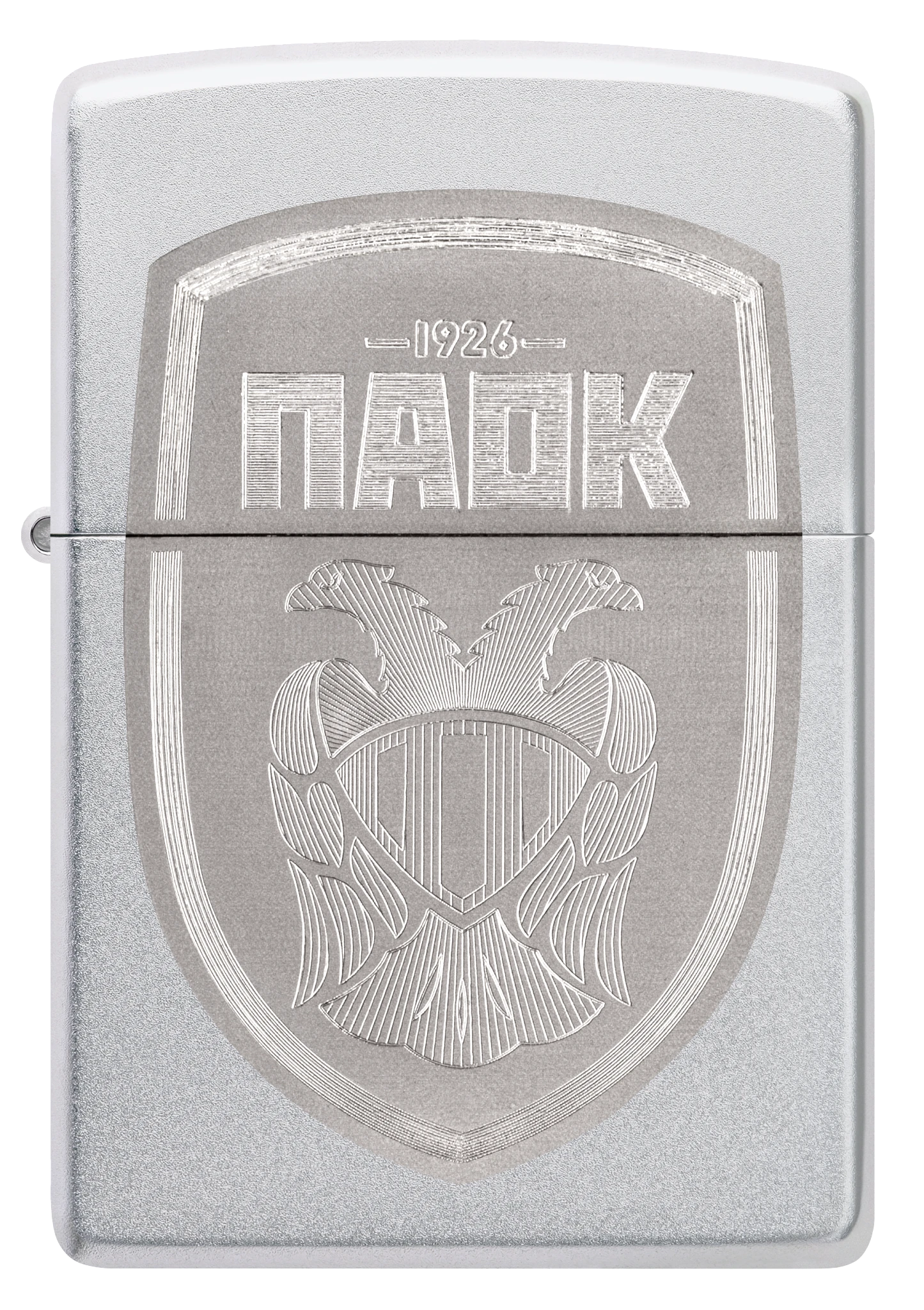 PAOK Sheild Laser Zippo