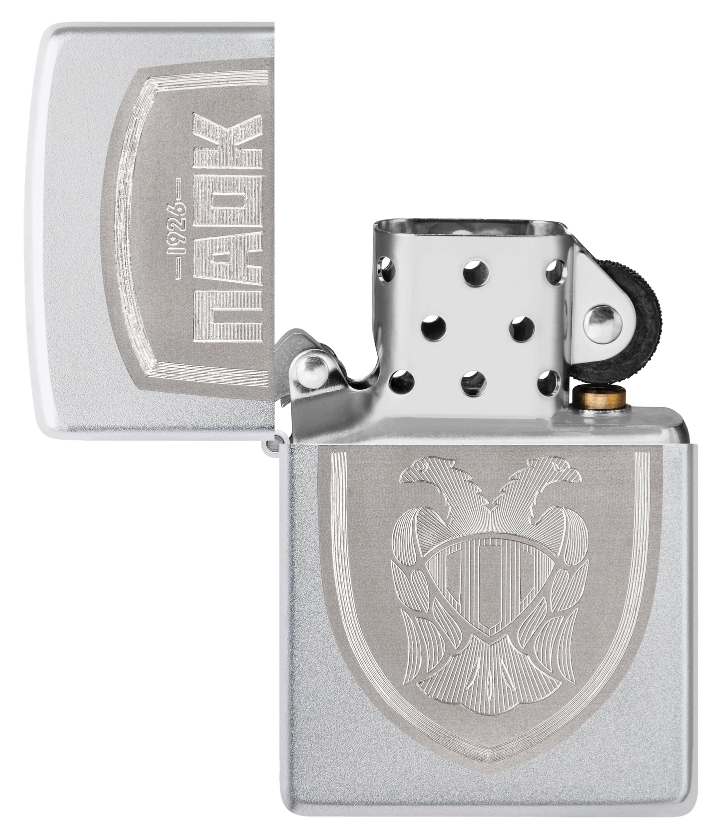 PAOK Sheild Laser Zippo