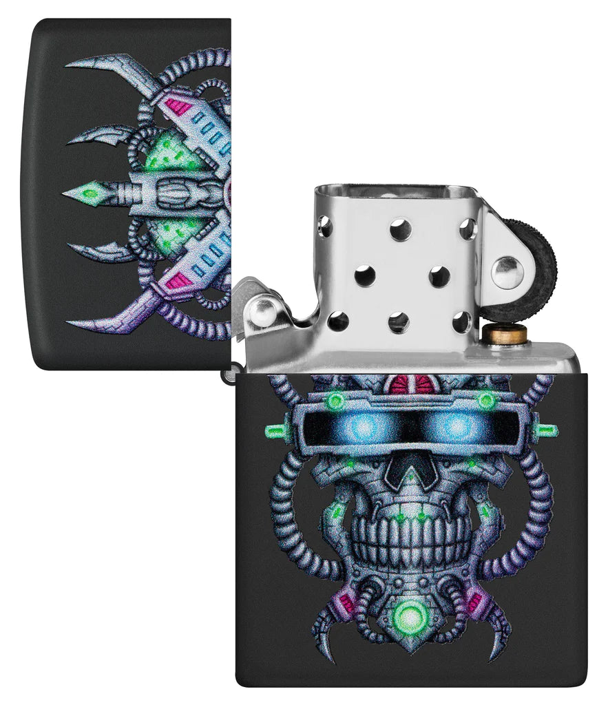 Cyber Skull Design Zippo