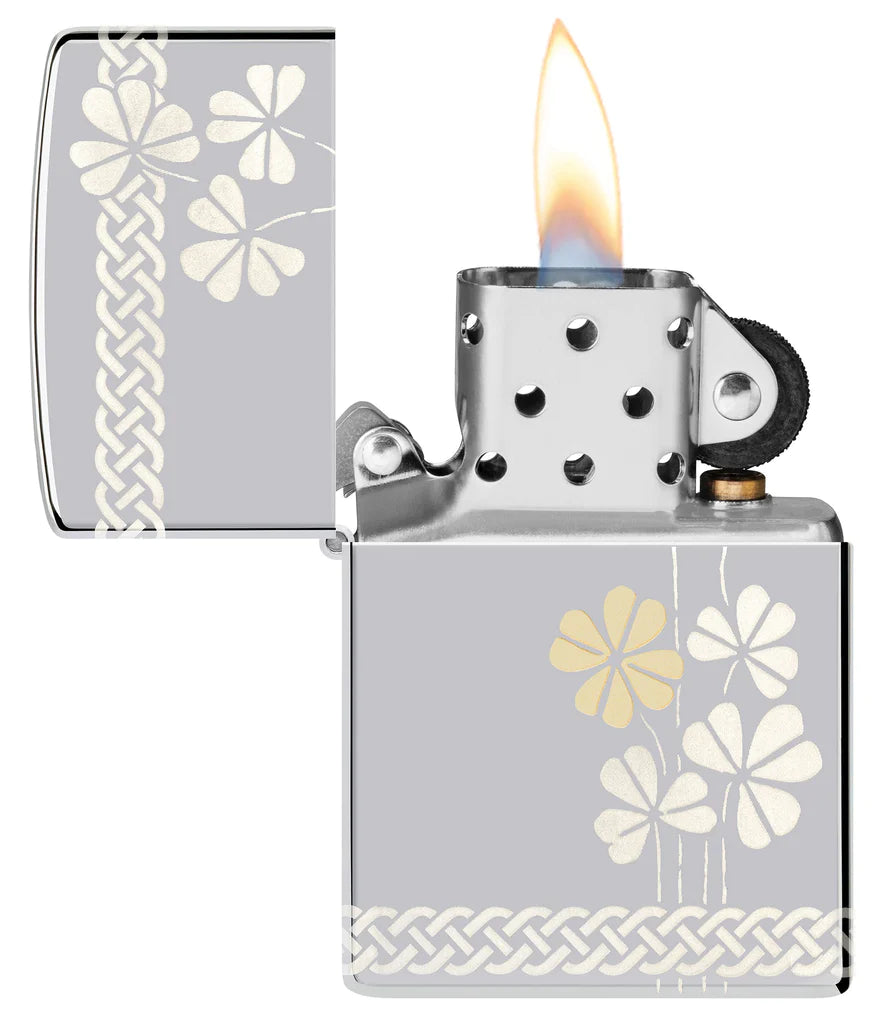 Clover Design Zippo