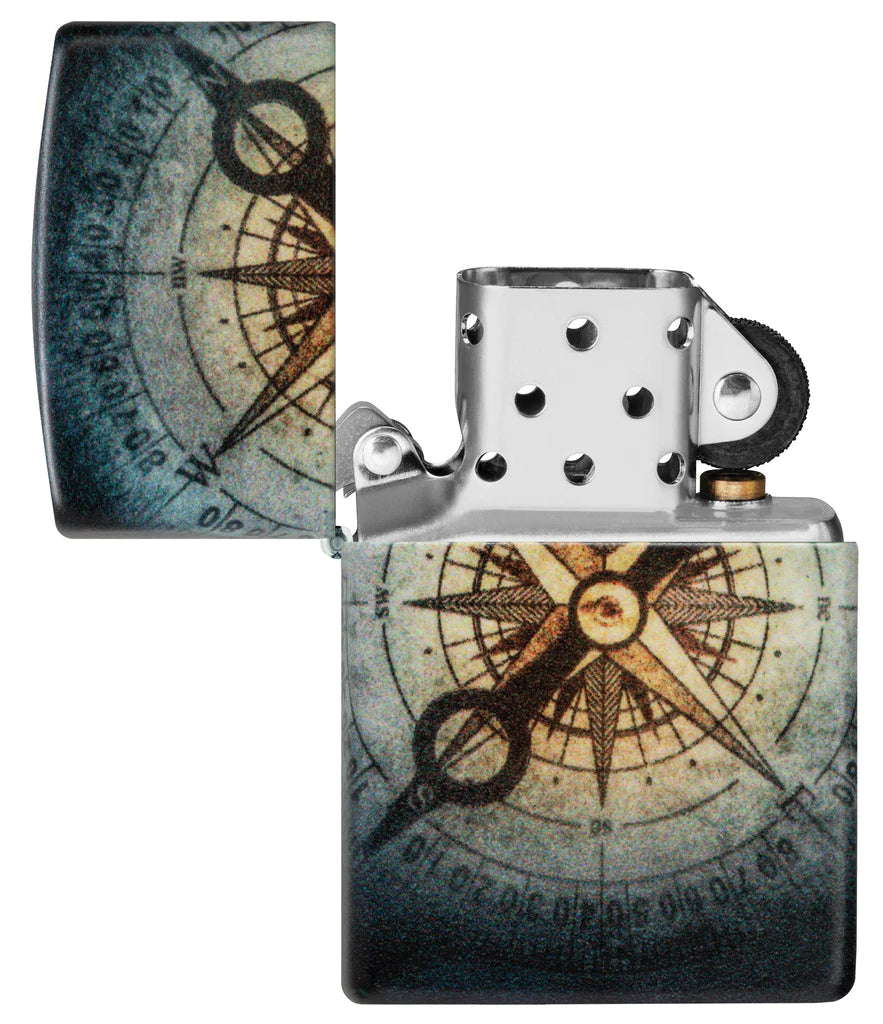 Compass Ghost Design Zippo