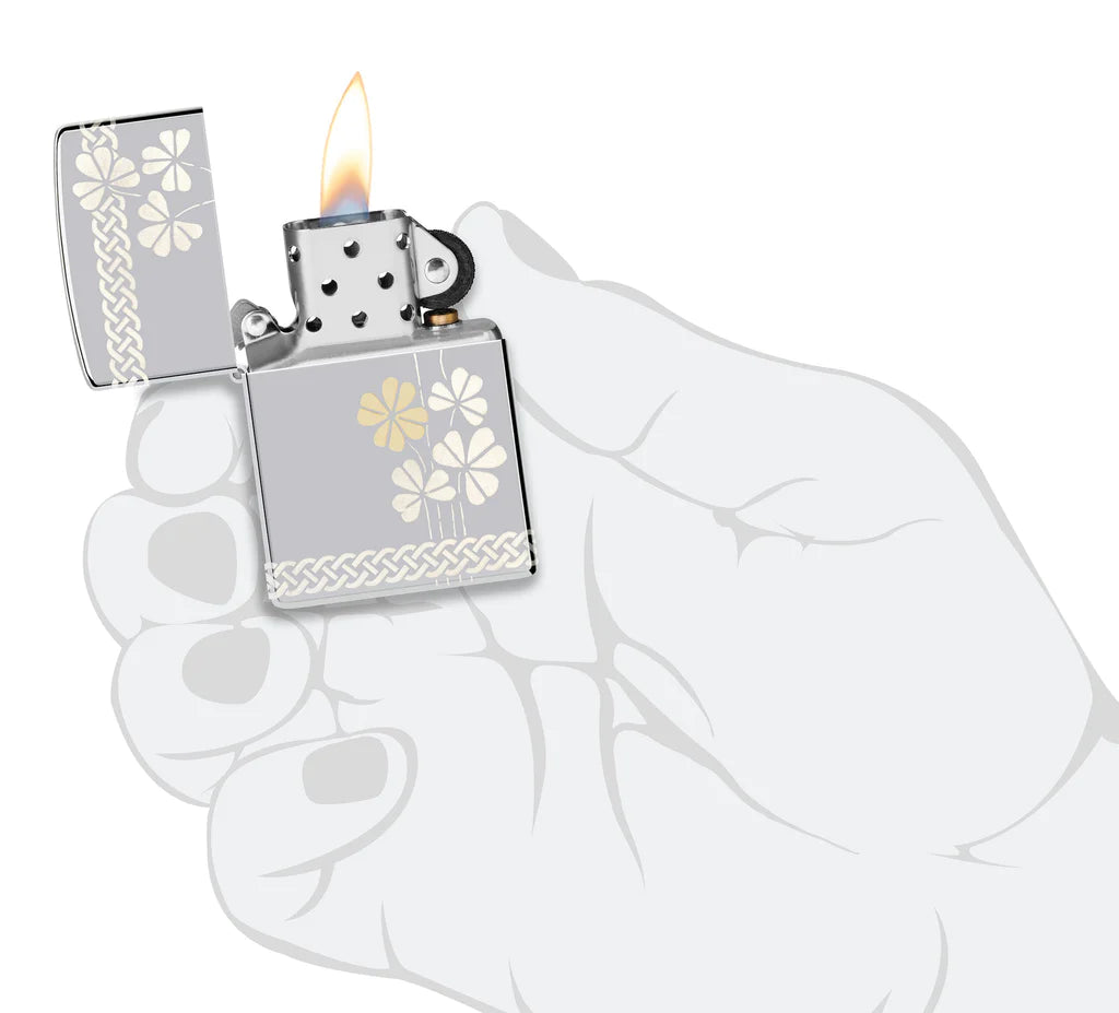 Clover Design Zippo