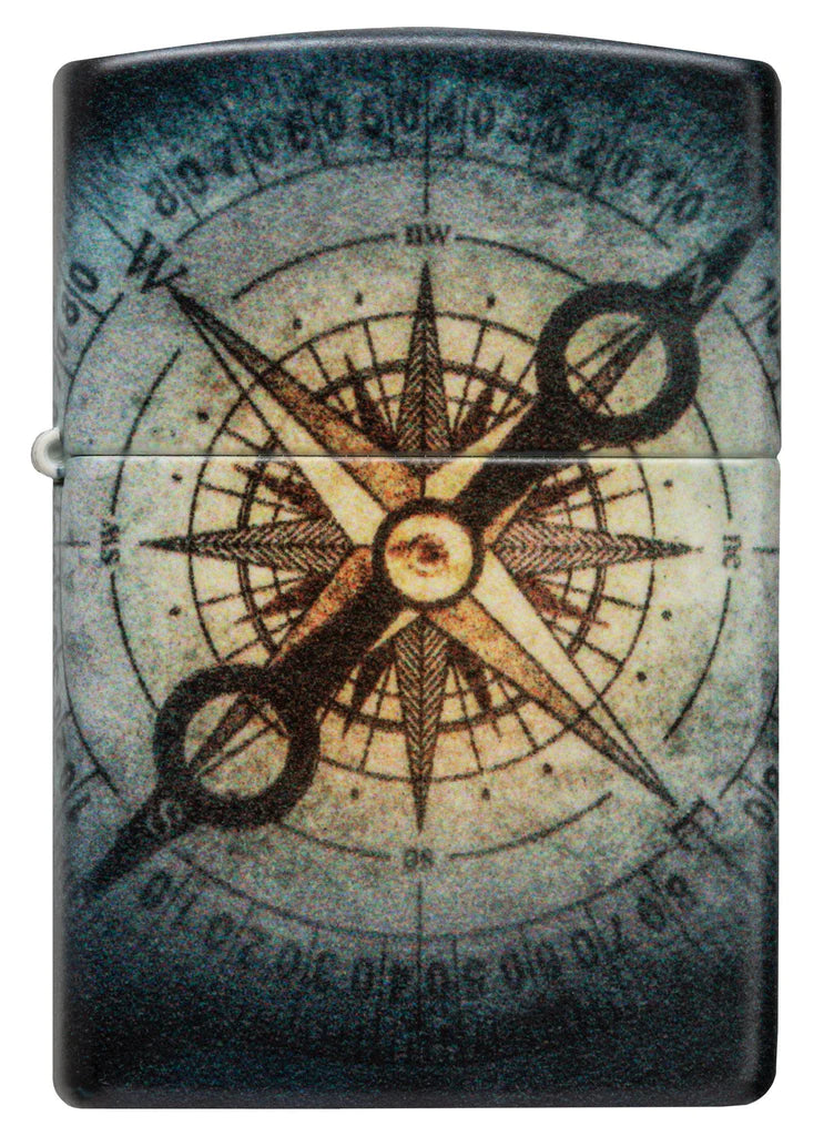 Compass Ghost Design Zippo