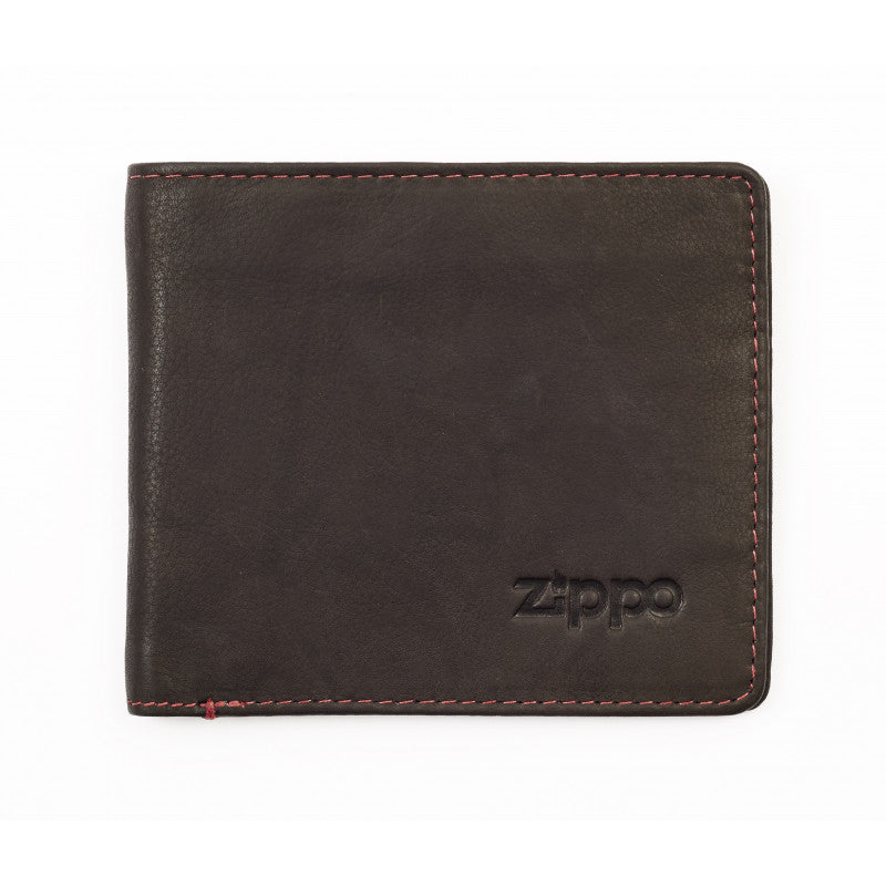 Leather Wallet Mocca Zippo
