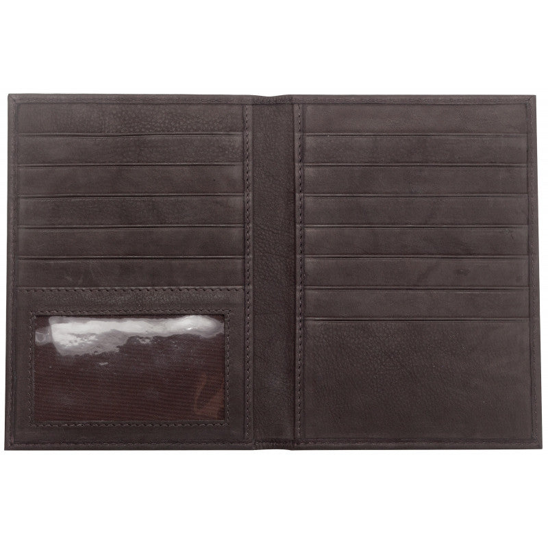 Leather Credit Card Wallet Mocca Zippo