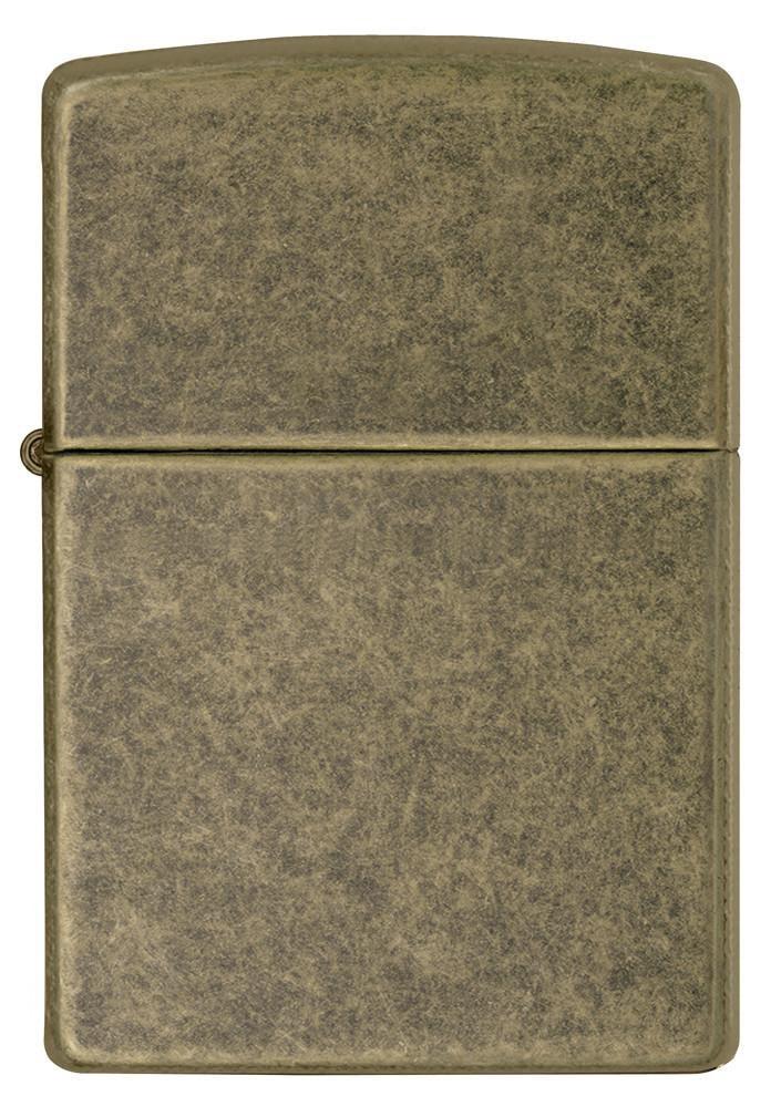 201FB- Antique Brass Windproof Lighter, Classic Case