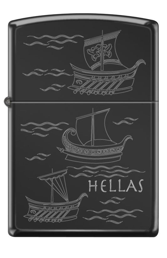Ancient Greece Ship Design Zippo