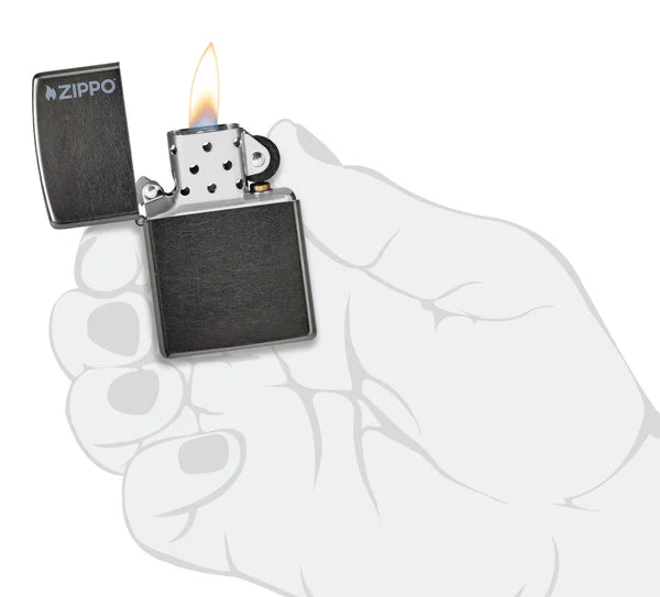 Classic Gray Zippo Logo