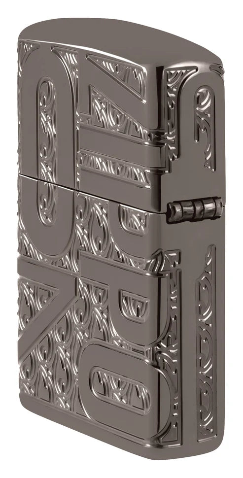 Reverse Carve Zippo Design