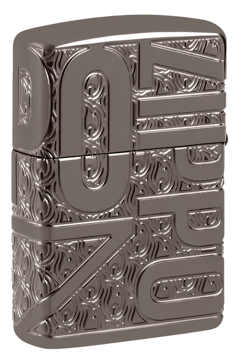 Reverse Carve Zippo Design
