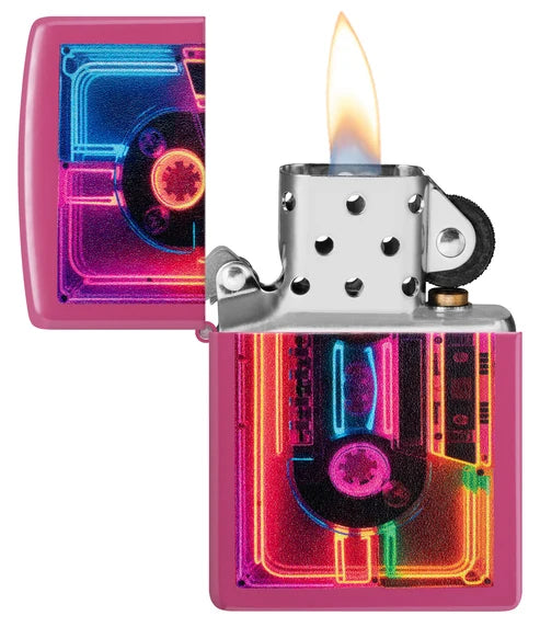 Neon Cassette Design