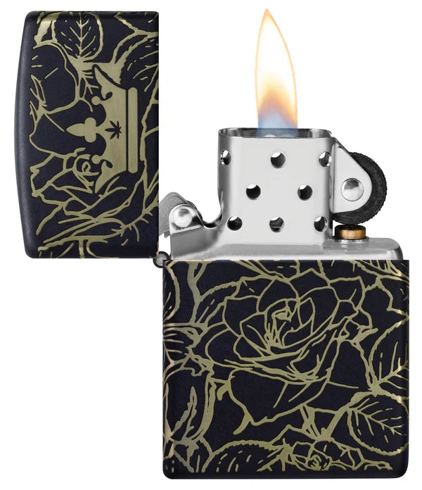 Queen of Bud Dark Roses Design