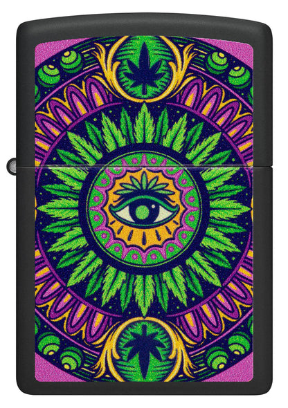 Cannabis Pattern Design Zippo