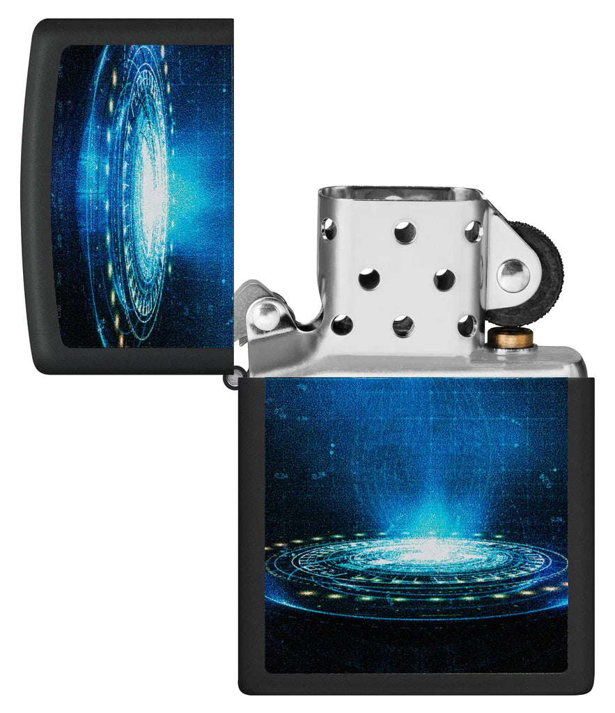 UFO Flame Design Zippo