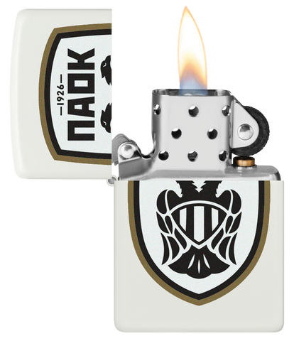 PAOK Black Logo Zippo