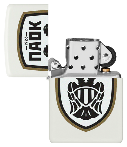 PAOK Black Logo Zippo