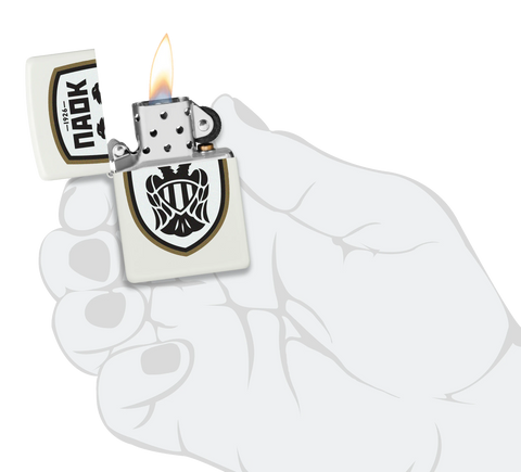 PAOK Black Logo Zippo