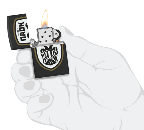 PAOK Black Logo Zippo