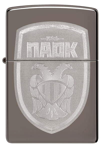 PAOK Sheild Laser Zippo