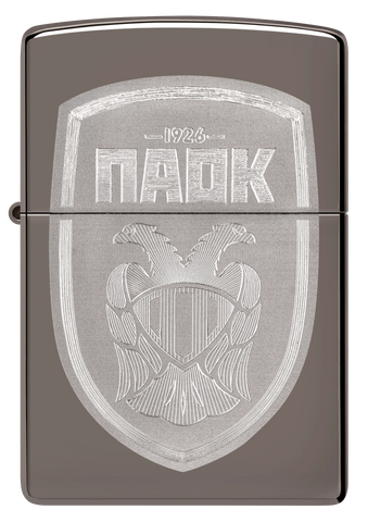 PAOK Sheild Laser Zippo