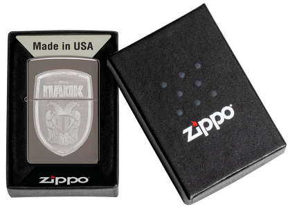 PAOK Sheild Laser Zippo