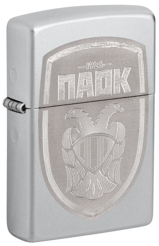 PAOK Sheild Laser Zippo