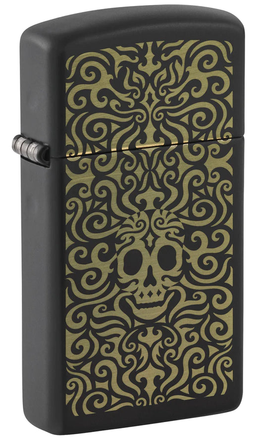 Skull Filigree Design Zippo