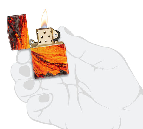 Lava Flow Design Zippo