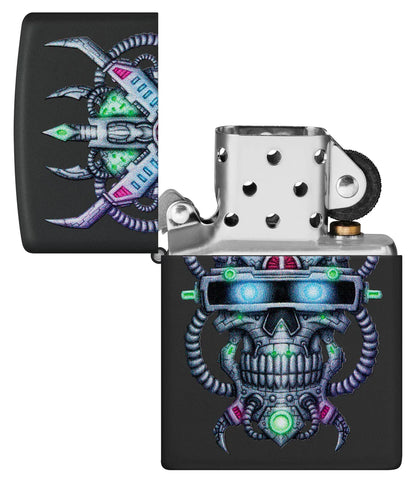 Cyber Skull Design Zippo