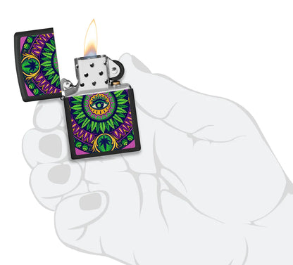 Cannabis Pattern Design Zippo