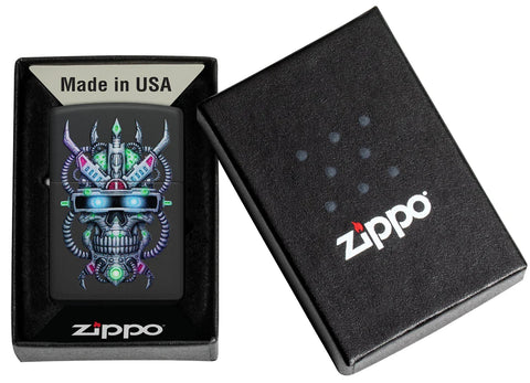 Cyber Skull Design Zippo