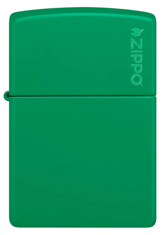 Grass Green Matte Zippo Logo