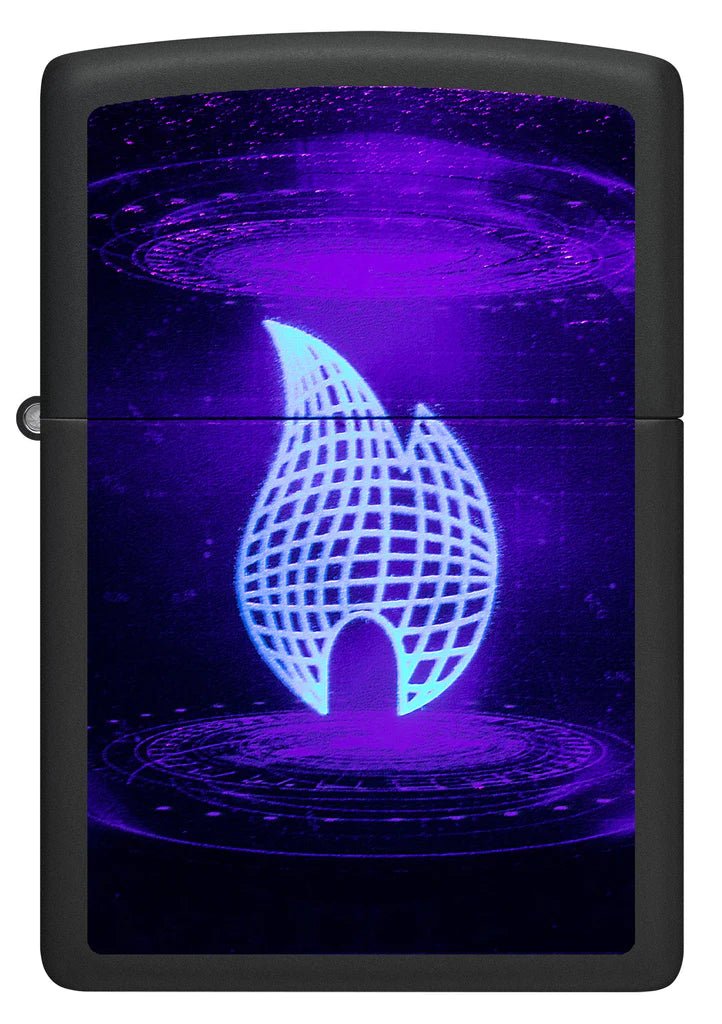 UFO Flame Design Zippo