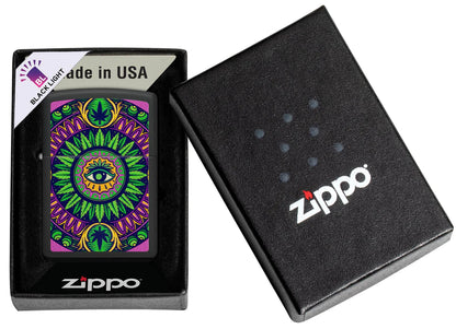 Cannabis Pattern Design Zippo