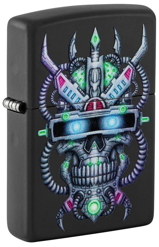 Cyber Skull Design Zippo