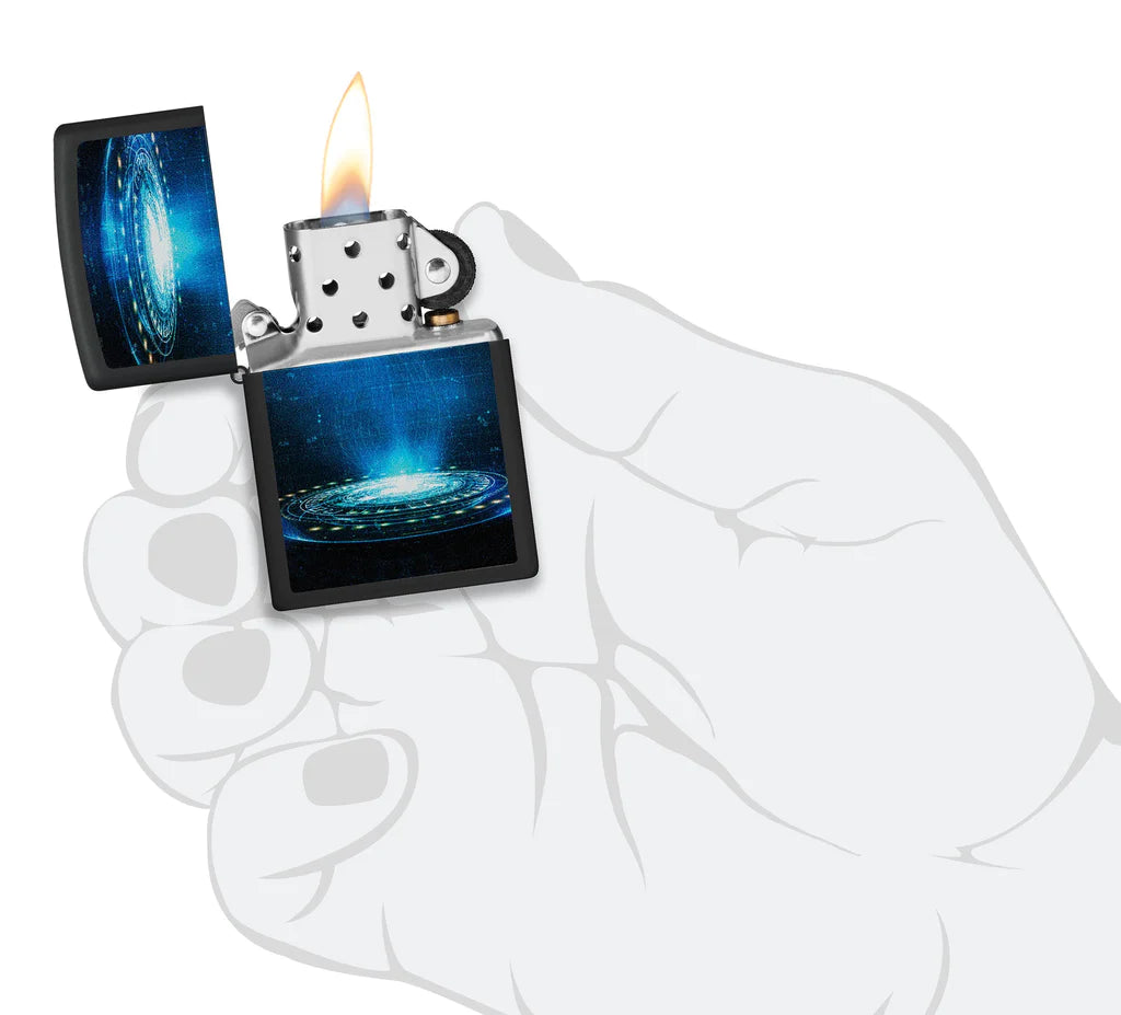 UFO Flame Design Zippo