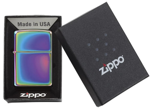 Classic Multi Color Windproof Lighter in its packaging
