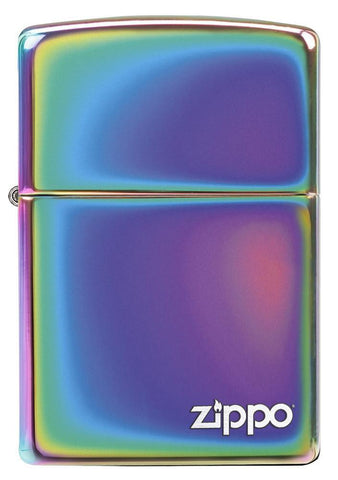 Multi Color Zippo Logo Windproof Lighter Front View