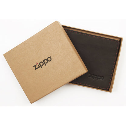 Leather Wallet Mocca Zippo