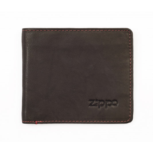 Leather Wallet Mocca Zippo
