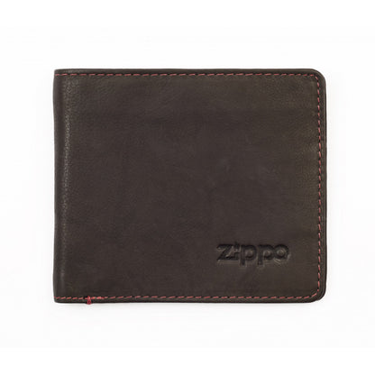 Leather Wallet Mocca Zippo
