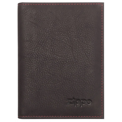 Leather Credit Card Wallet Mocca Zippo