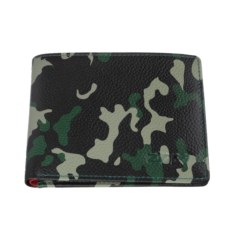 Wallet Camo Green Coins Zippo