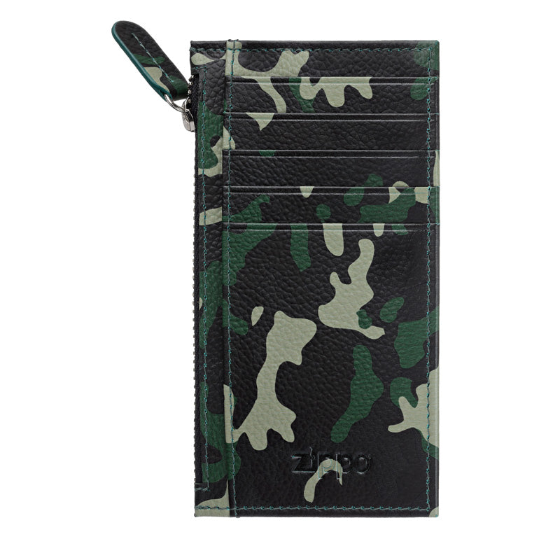 Creditcard holder Camo Green Zippo