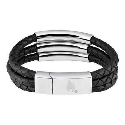 Triple Strap Leather Bracelet