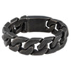 Antique Stainless Steel Chunky Curb Bracelet
