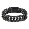 Antique Stainless Steel Chunky Curb Chain Bracelet